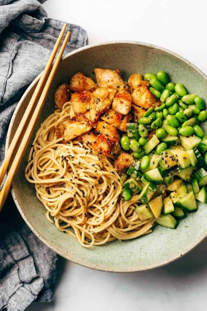 Sesame Noodle Bowls Meal Prep