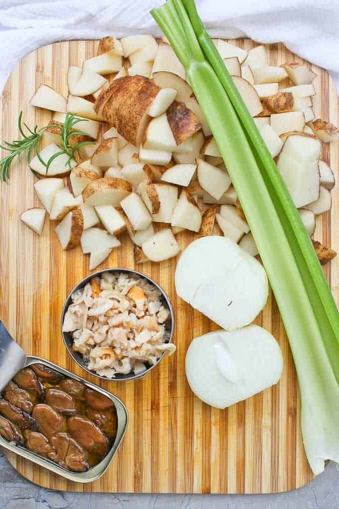 Easy Clam Chowder With Smoked Oysters