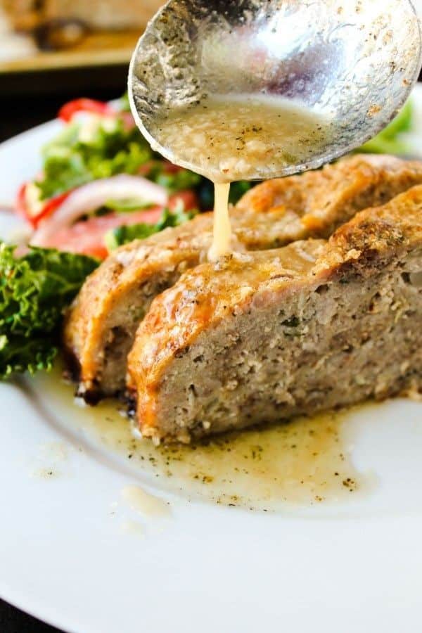 1770 House Meatloaf With Garlic Sauce