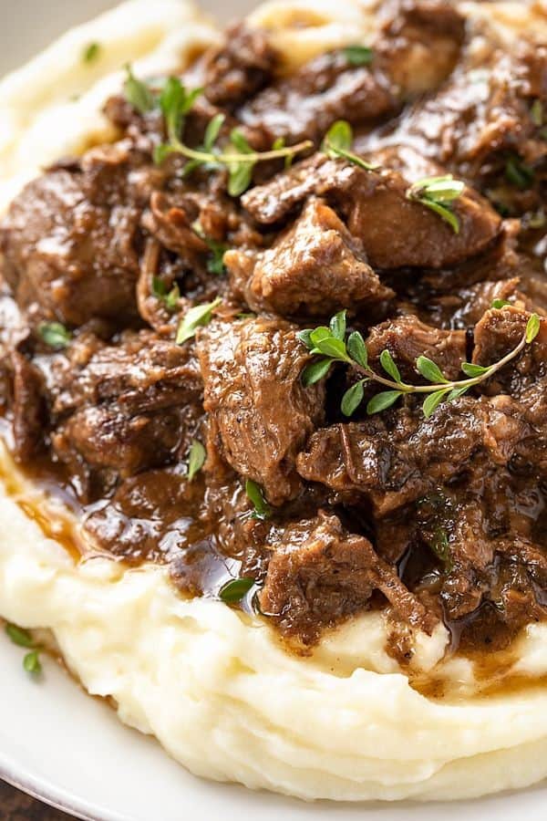 Braised Beef With Mixed Mushrooms