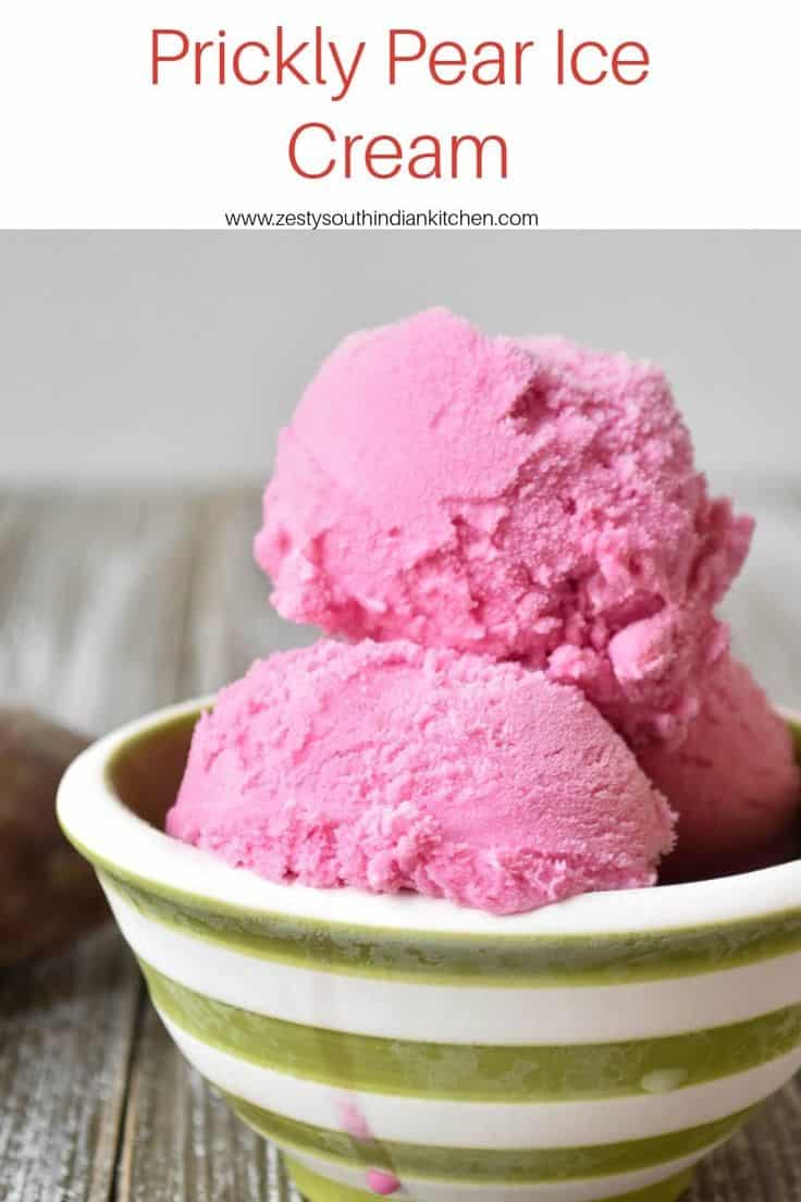 Prickly Pear Ice Cream