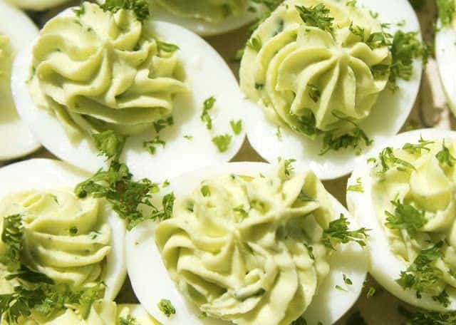 Wasabi Deviled Eggs