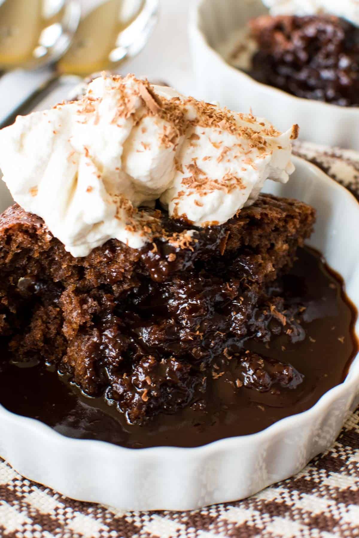 Hot fudge cake