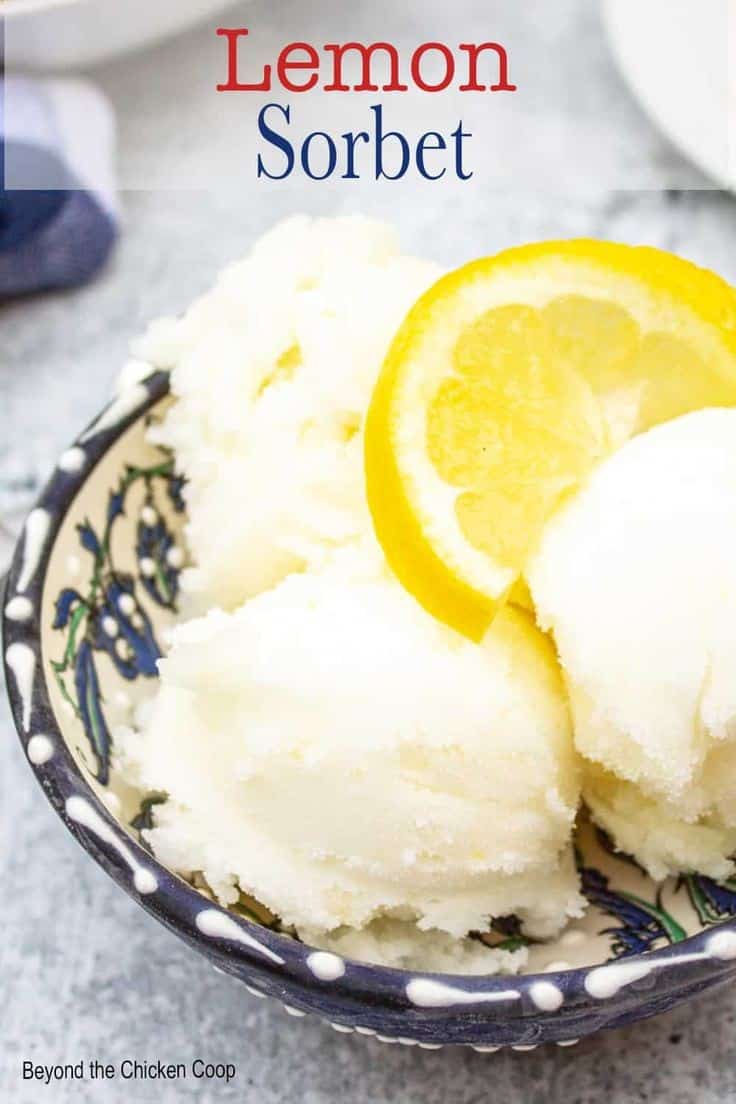 Lemon Sorbet