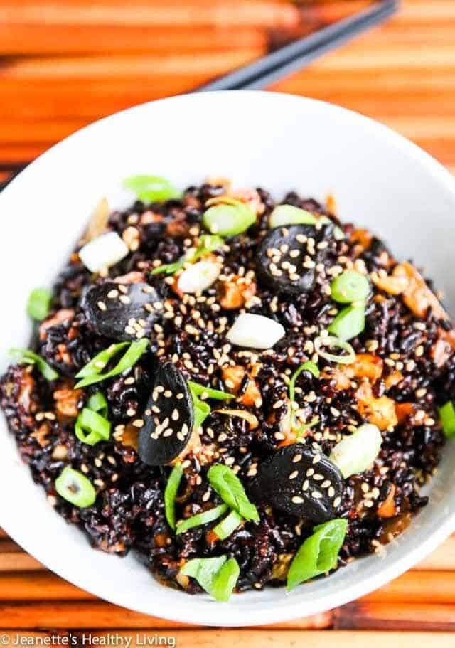 Kimchi Fried Rice With Black Garlic