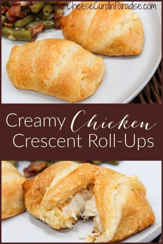 Creamy Chicken Stuffed Crescent Rolls