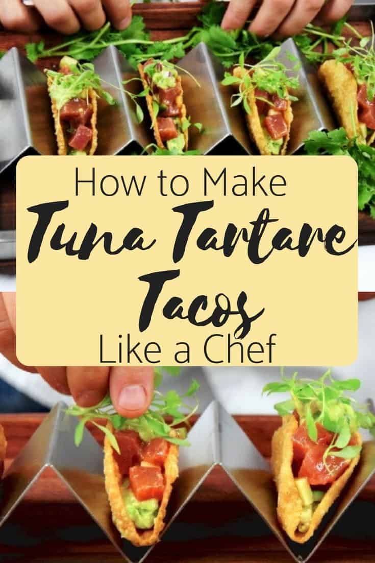 Tuna Tartare Tacos