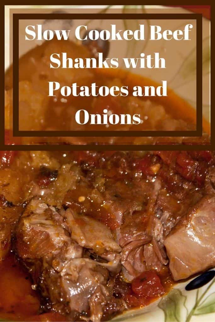 Slow Cooked Beef Shanks With Potatoes & Onions