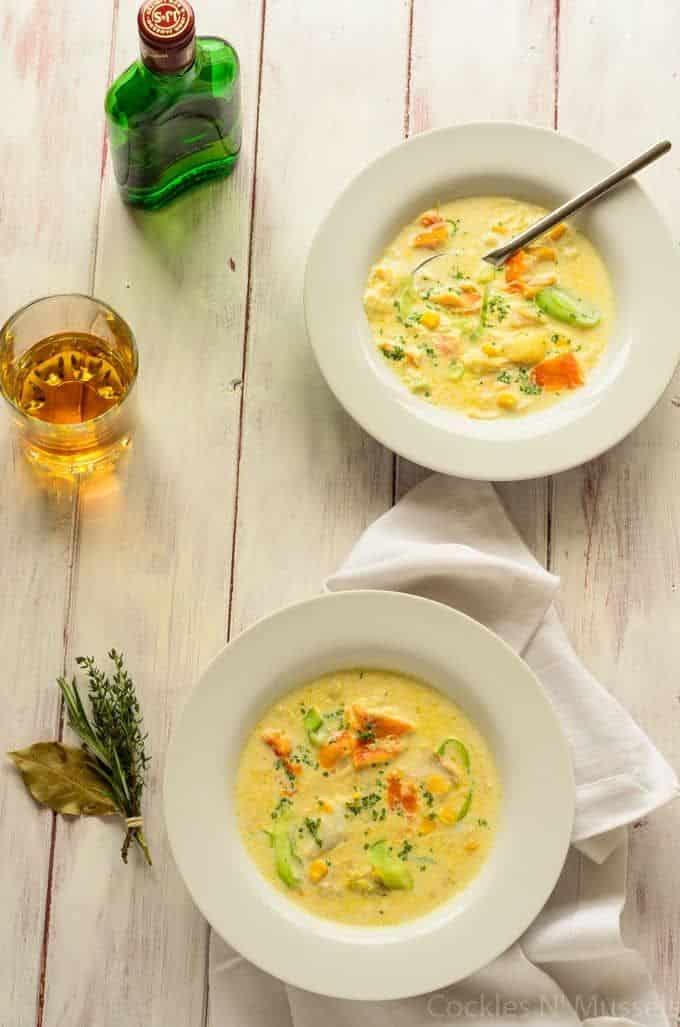 Smoked Cod And Whiskey Chowder