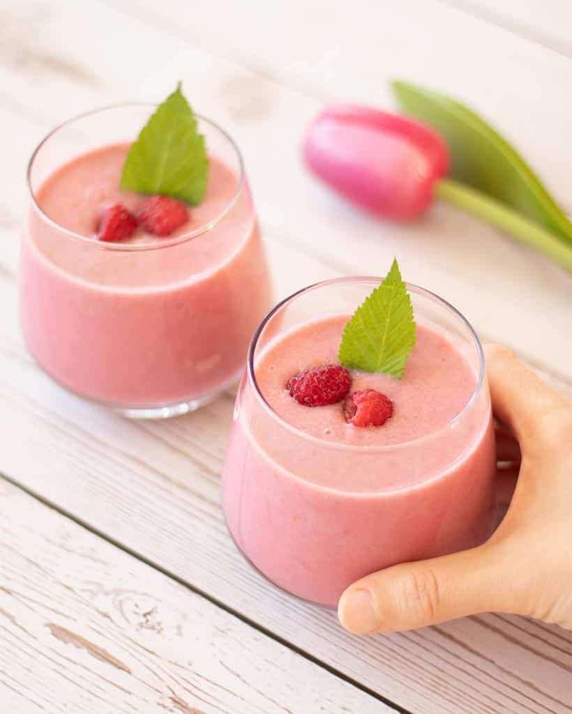 Low-Sugar Raspberry Smoothie