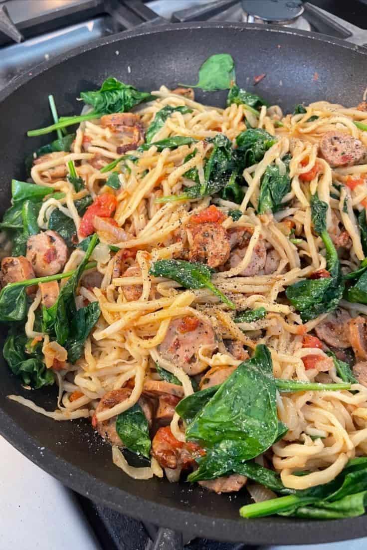 One Pan Low Carb Pasta