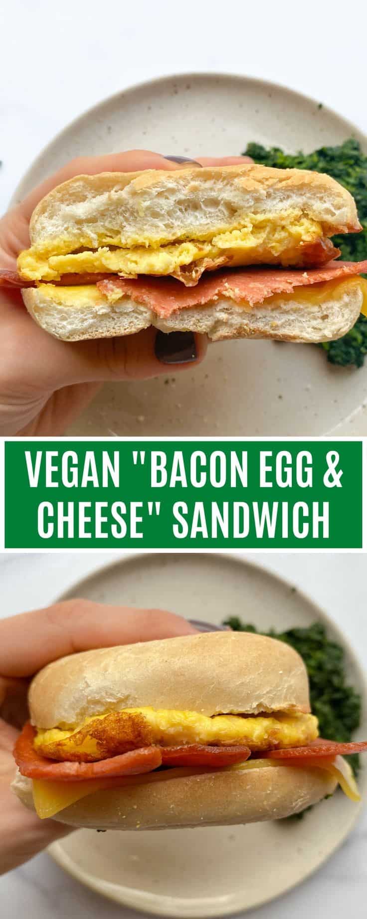 Vegan “Bacon, Egg, And Cheese” Breakfast Bagel