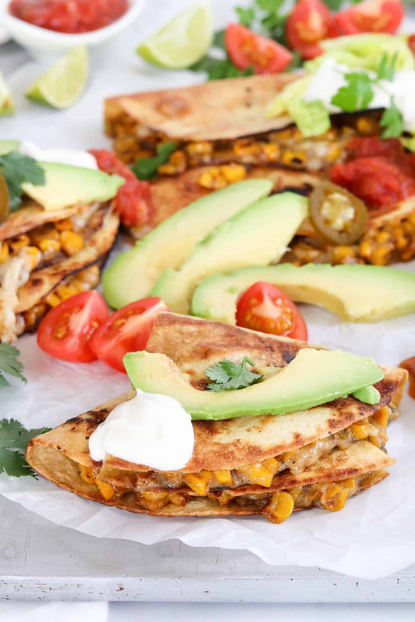 Mexican Street Corn Quesadillas