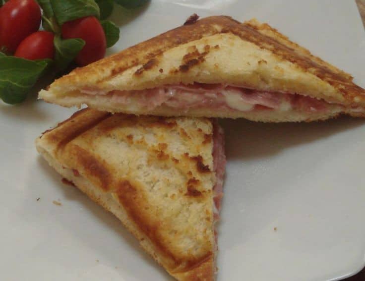 Grilled Ham And Cheese Toastie Sandwich