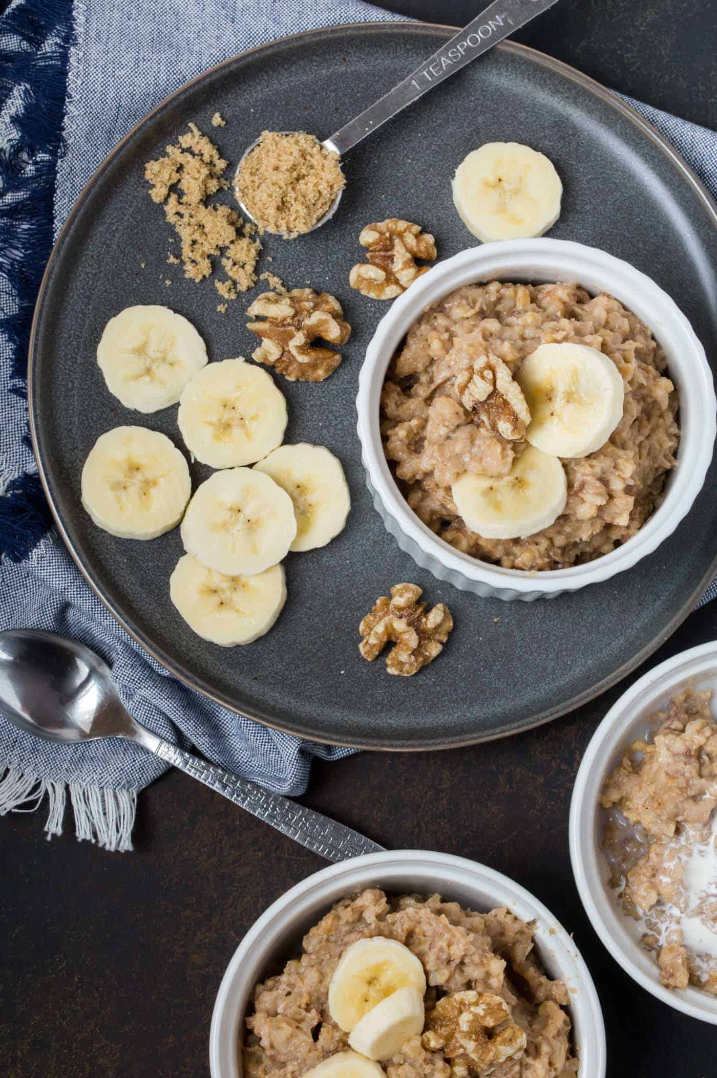 Make-Ahead Banana Nut Baked Oatmeal Cups