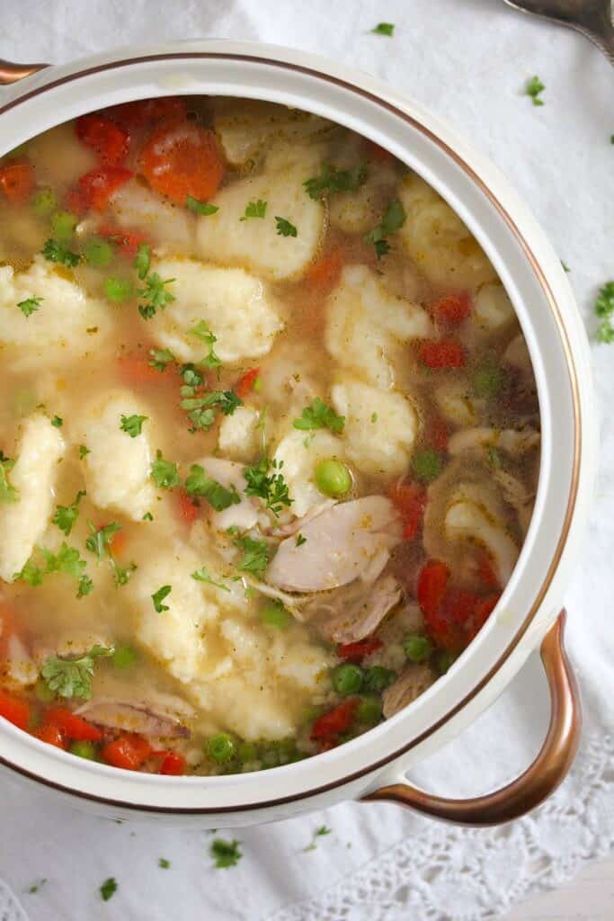 Chicken Potato and Dumpling Soup