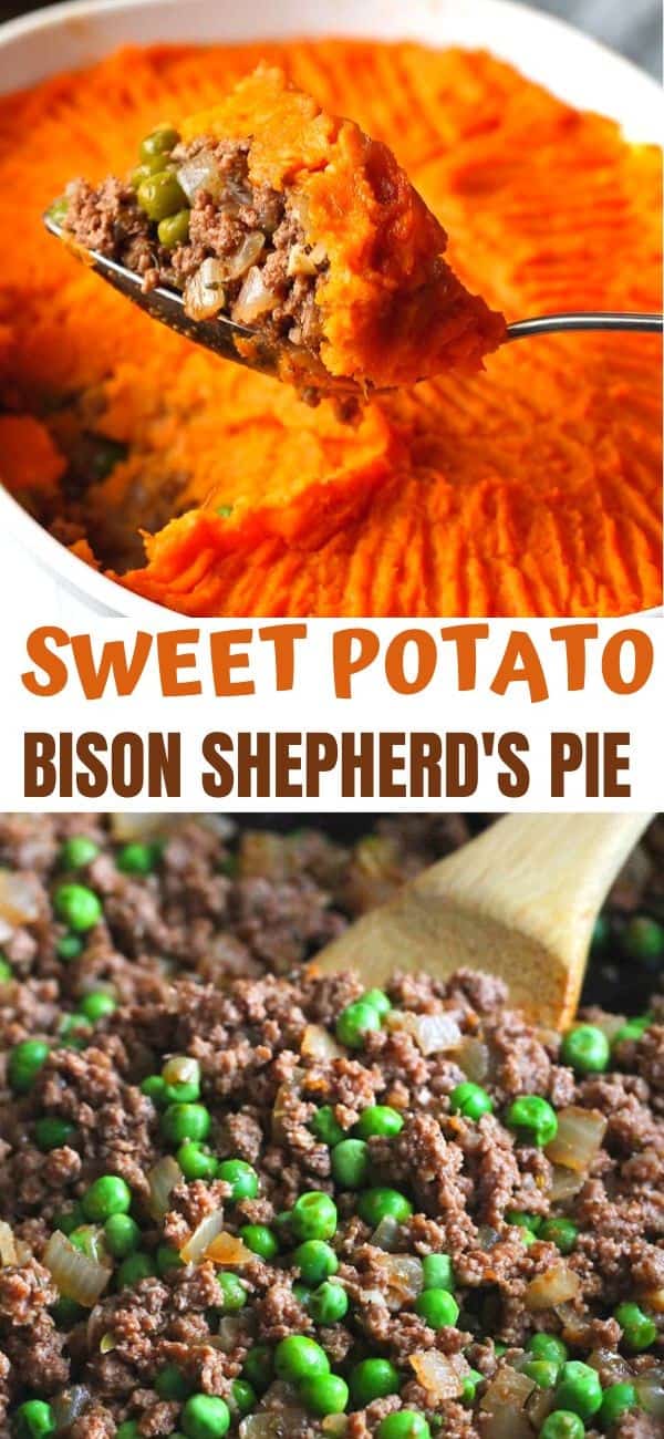 Sweet Potato Bison Shepherd’s Pie