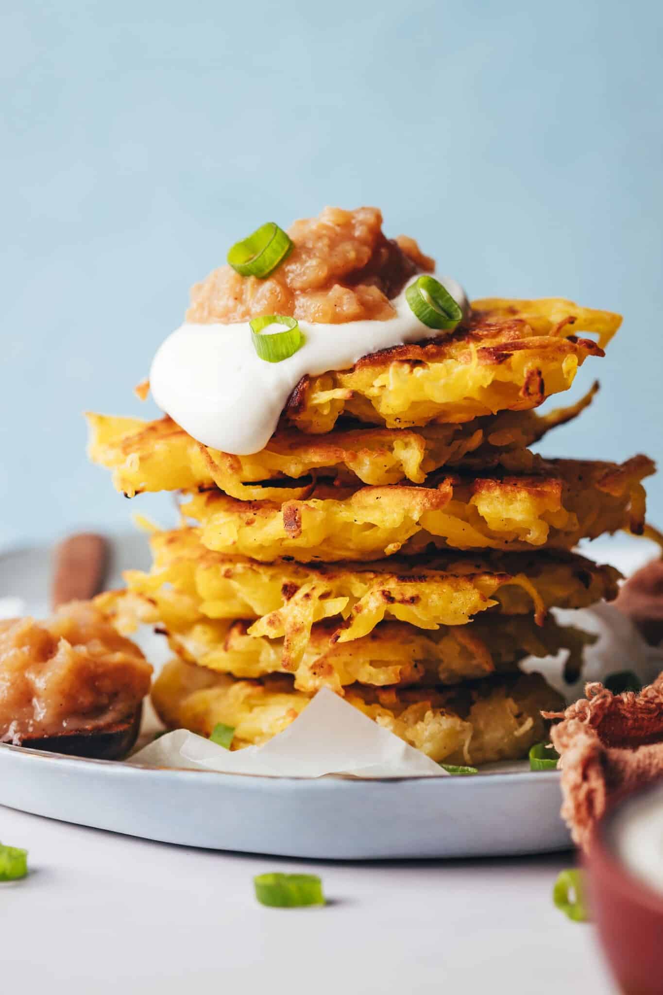 Crispy Vegan Gluten-Free Latkes