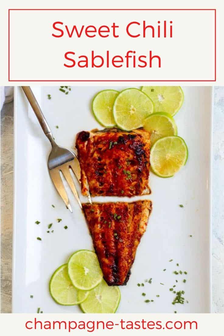 Broiled Black Cod (Sablefish) With Sweet Chili Sauce