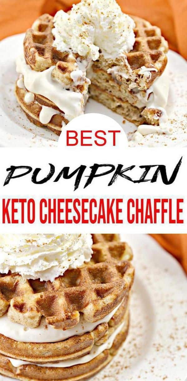 Pumpkin Cheesecake Chaffle