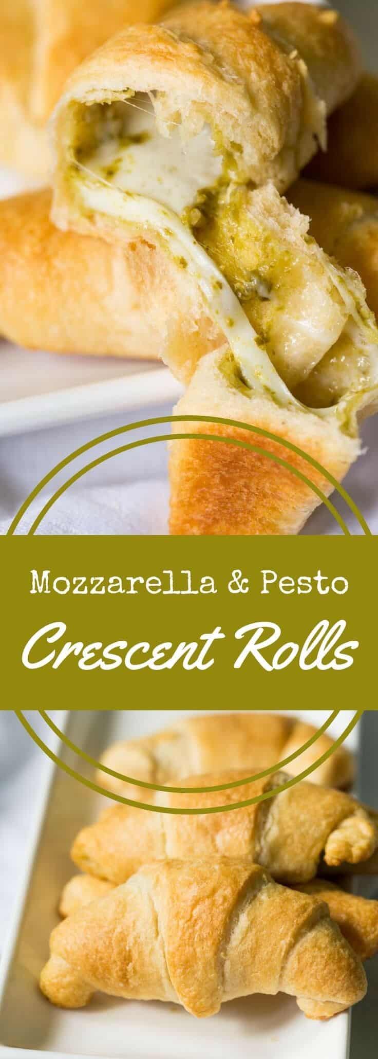 Mozzarella And Pesto Stuffed Crescent Rolls